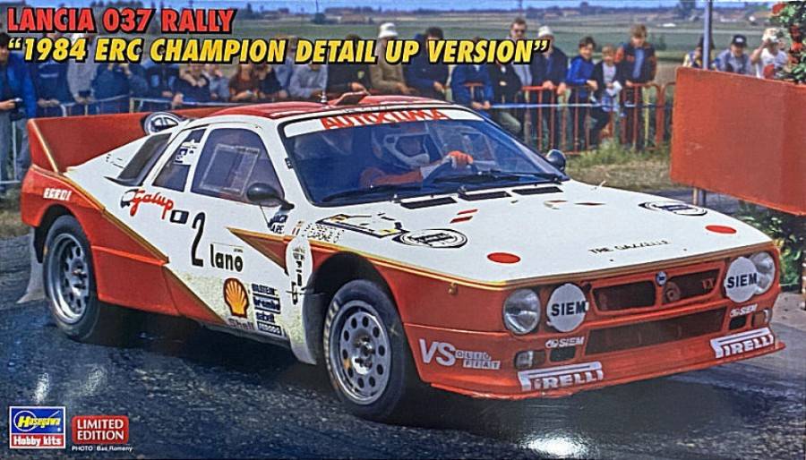 SCALE ASSEMBLY KIT COMPATIBLE WITH LANCIA 037 RALLY1984 ERC CHAMPION DETAIL UP VERSION KIT 1:24 HASEGAWA HA52305