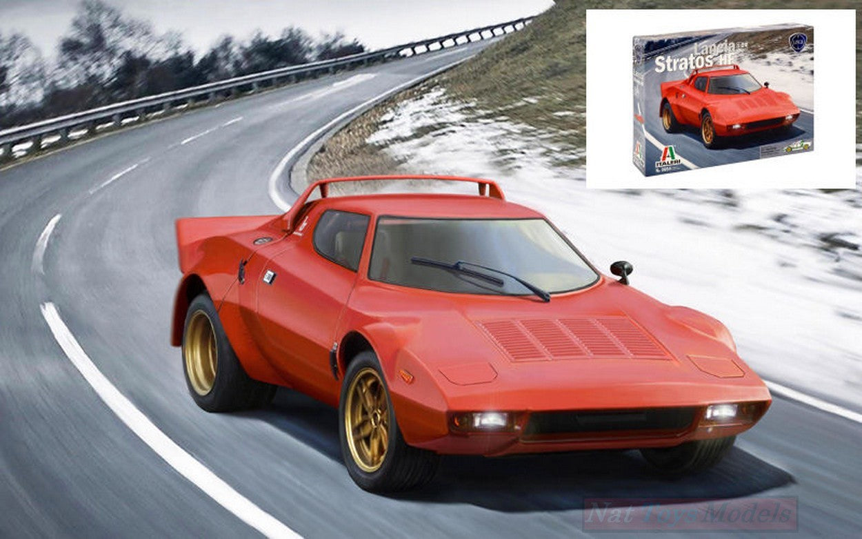 KIT TO BE ASSEMBLED IN SCALE COMPATIBLE WITH LANCIA STRATOS HF 1974 KIT 1:24 ITALERI IT3654