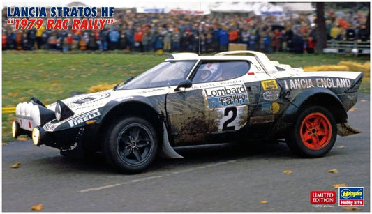 SCALE ASSEMBLY KIT COMPATIBLE WITH LANCIA STRATOS HF 1979 RAC RALLY KIT 1:24 HASEGAWA HA20598