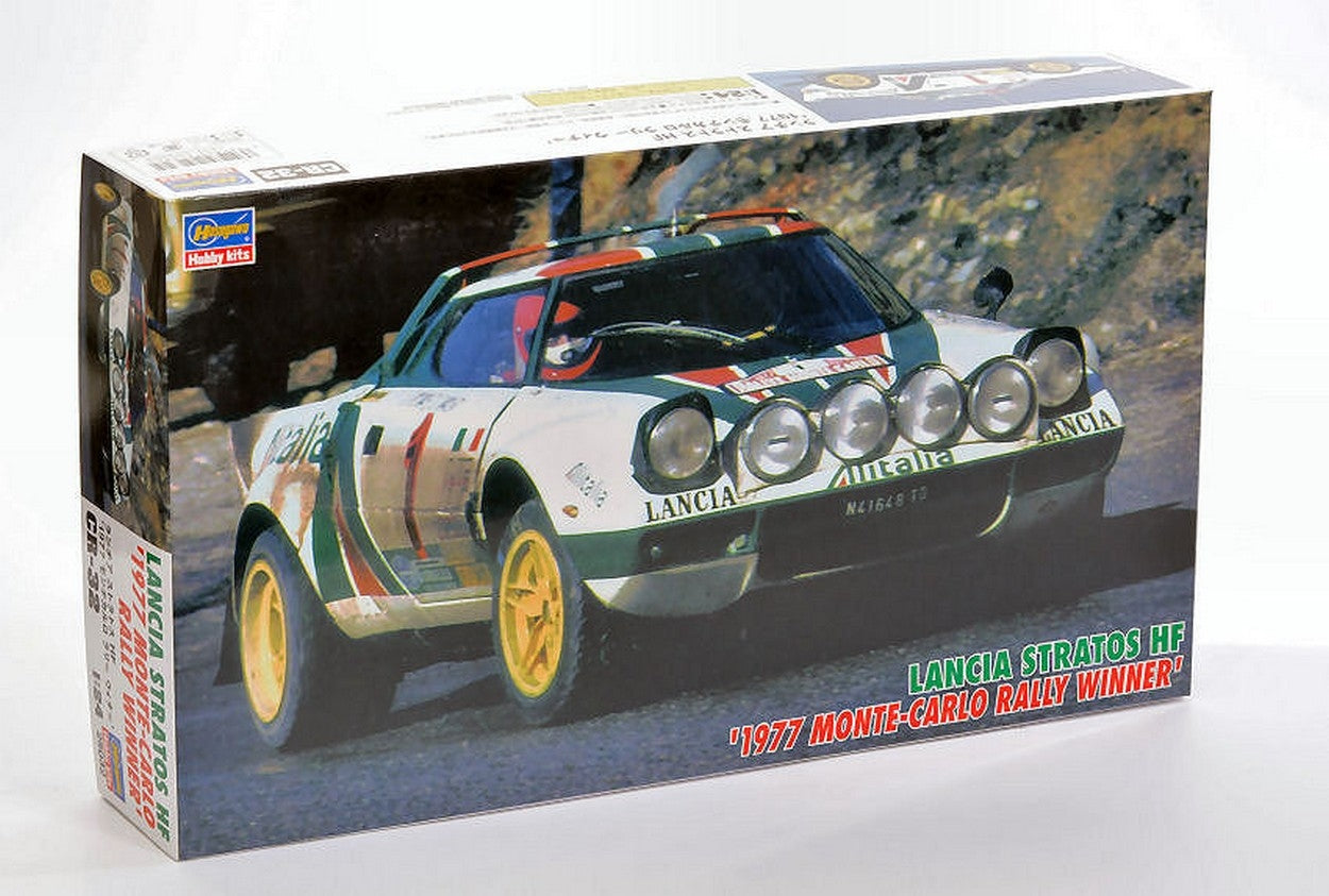 KIT DE MONTAGE À L'ÉCHELLE COMPATIBLE AVEC LANCIA STRATOS HF N.1 WINNER MONTE CARLO 1977 S.MUNARI-S.MAIGA KIT 1:24 HASEGAWA HA25232