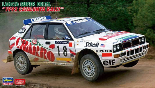 SCALE ASSEMBLY KIT COMPATIBLE WITH LANCIA SUPER DELTA 1992 CATALUNYA RALLY KIT 1:24 HASEGAWA HA20601