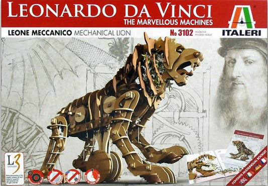 KIT TO ASSEMBLE IN SCALE COMPATIBLE WITH LEONARDO DA VINCI MECHANICAL LION 21 cm ITALERI IT3102