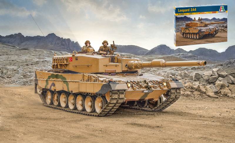 MODÈLE ÉCHELLE COMPATIBLE AVEC LEOPARD 2A4 KIT 1:35 ITALERI IT6559