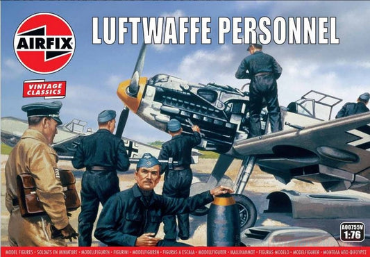 KIT DE MONTAGE À L'ÉCHELLE COMPATIBLE AVEC LE KIT DU PERSONNEL DE LA LUFTWAFFE 1:76 AIRFIX A00755V