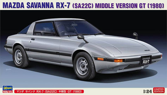 SCALE ASSEMBLY KIT COMPATIBLE WITH MAZDA SAVANNA RX-7 SA 22C 1980 KIT 1:24 HASEGAWA HA20635