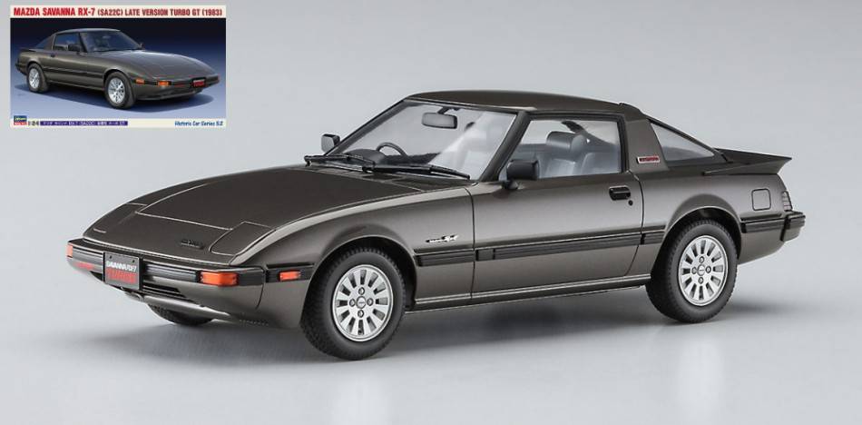 SCALE ASSEMBLY KIT COMPATIBLE WITH MAZDA SAVANNA RX-7 TURBO GT LATE VERSION KIT 1:24 HASEGAWA HA21152