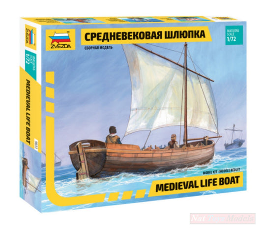 ASSEMBLY KIT COMPATIBLE WITH MEDIEVAL LIFE BOAT KIT 1:72 ZVEZDA Z9033