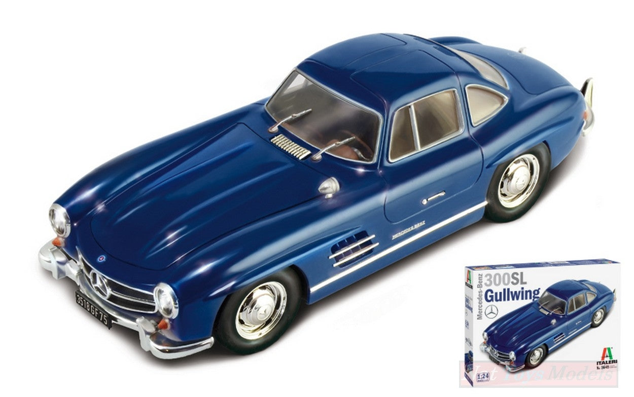 SCALE KIT MODEL COMPATIBLE WITH MERCEDES 300 SL GULLWING KIT 1:24 ITALERI IT3645