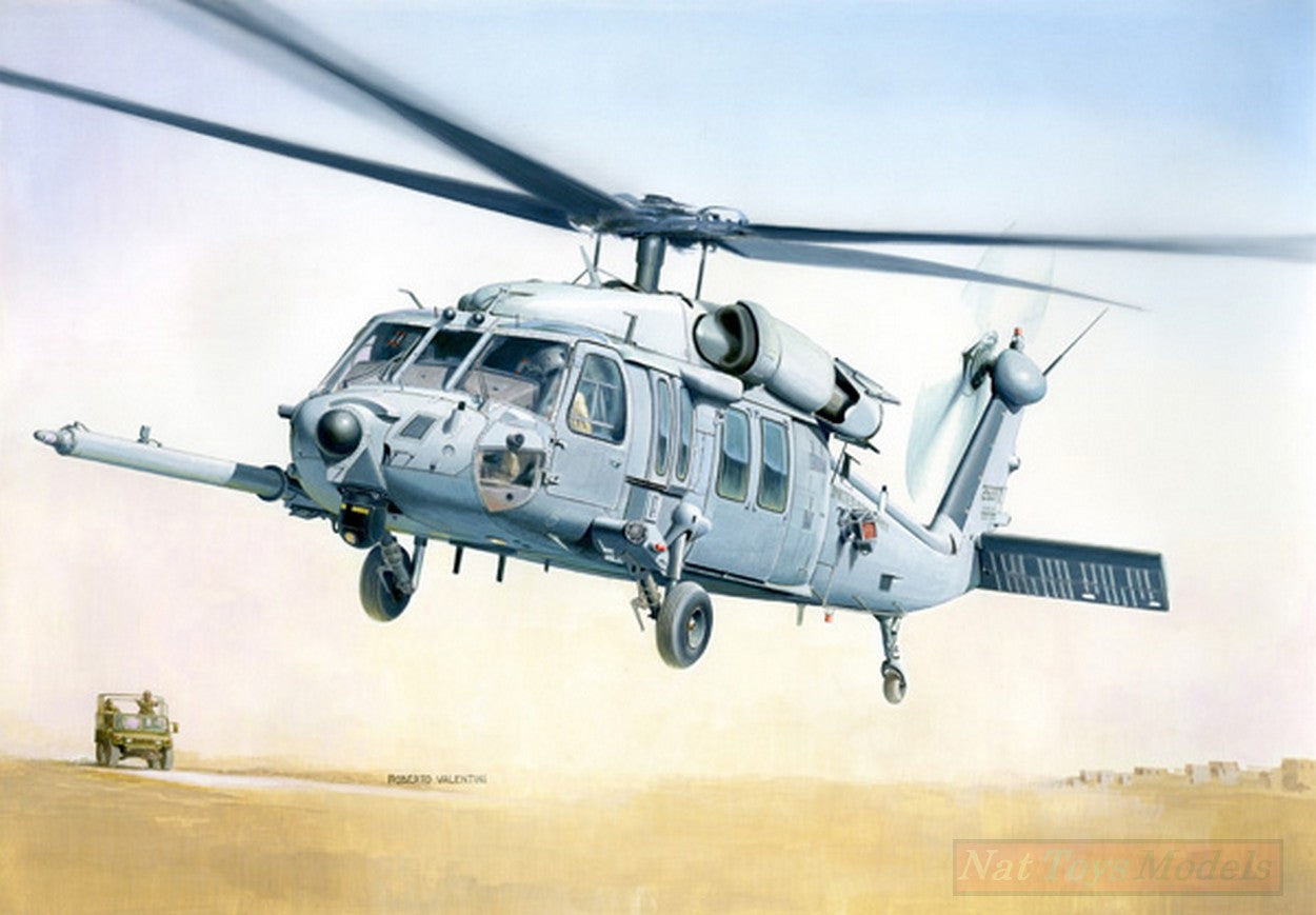 KIT TO BE ASSEMBLED IN SCALE COMPATIBLE WITH MH 60 K BLACKHAWK KIT 1:48 ITALERI IT2666