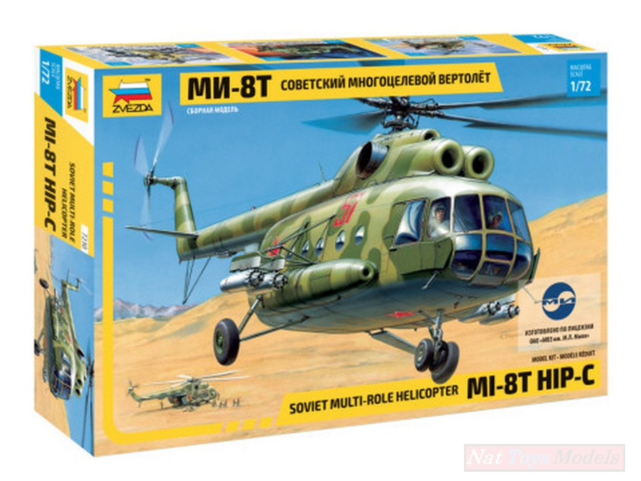 SCALE ASSEMBLY KIT COMPATIBLE WITH MIL 8 T SOVIET HELICOPTER 1:72 ZVEZDA Z7230