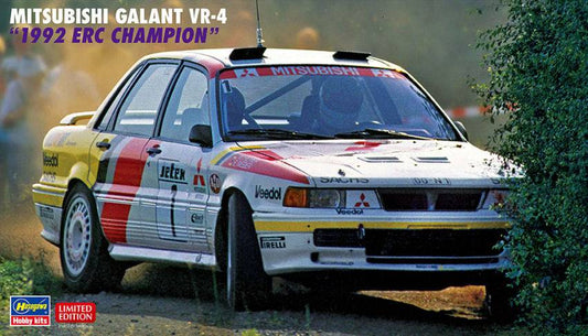 SCALE ASSEMBLY KIT COMPATIBLE WITH MITSUBISHI GALANT VR-4 1992 ERC CHAMPION KIT 1:24 HASEGAWA HA20518