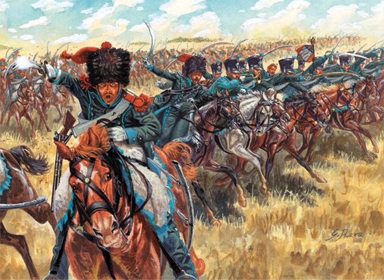 KIT DA MONTARE IN SCALA COMPATIBILE CON NAPOLEONIC WARS CAVALLERIA LEGGERA KIT 1:72 ITALERI IT6080