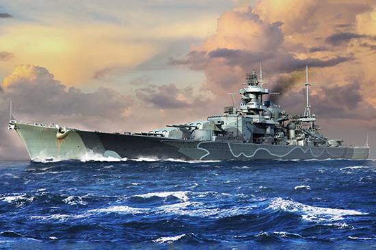 SCALE ASSEMBLY KIT COMPATIBLE WITH GERMAN SHIP SCHARNHORST KIT 1:700 TRUMPETER TP6737