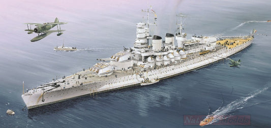 KIT TO BE ASSEMBLED IN SCALE COMPATIBLE WITH VITTORIO VENETO 1940 SHIP KIT 1:700 TRUMPETER TP5779