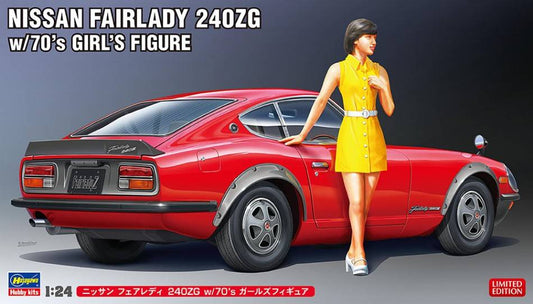 SCALE ASSEMBLY KIT COMPATIBLE WITH NISSAN FAIRLADY 240ZG W/70 GIRL FIGURE KIT 1:24 HASEGAWA HA52339