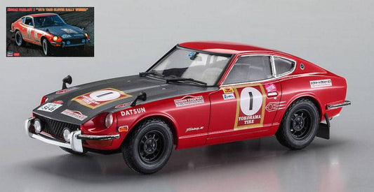 SCALE ASSEMBLY KIT COMPATIBLE WITH NISSAN FAIRLADY Z 1973 TACS CLOVER RALLY WINNER KIT 1:24 HASEGAWA HA20529