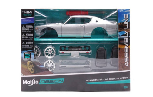 SCALE ASSEMBLY KIT COMPATIBLE WITH NISSAN SKYLINE 2000GT (KPGC 110) 1973 1:24 KIT MAISTO MI39310