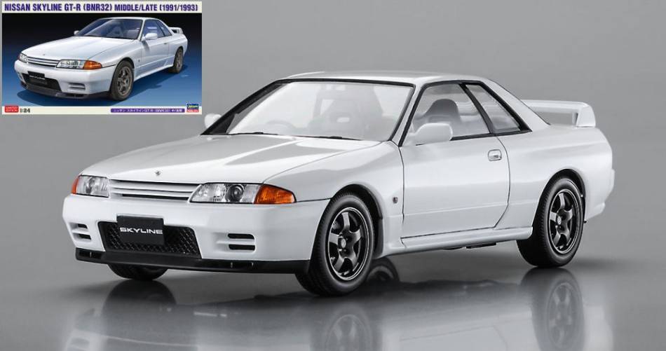 SCALE ASSEMBLING KIT COMPATIBLE WITH NISSAN SKYLINE GT-R (BNR32) MIDDLE/LATE KIT 1:24 HASEGAWA HA20544