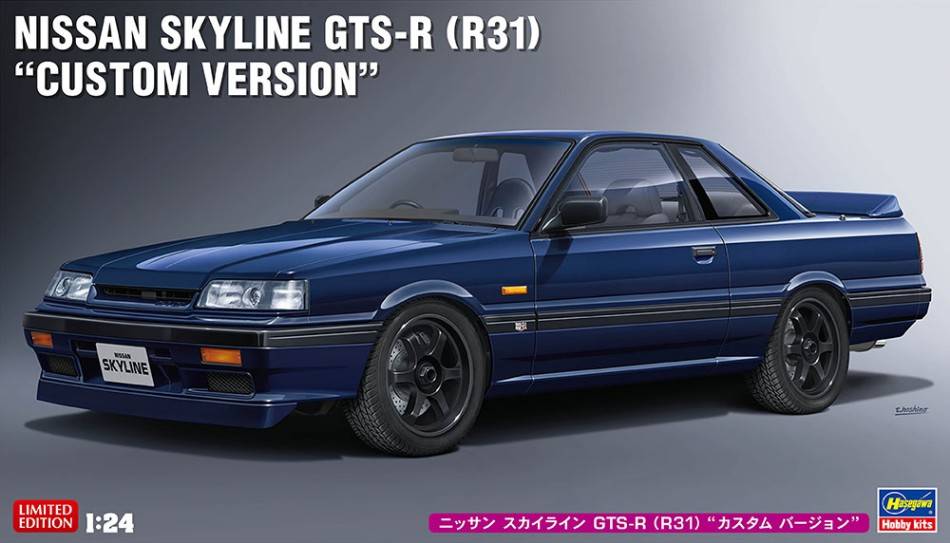 KIT DE MONTAGE À L'ÉCHELLE COMPATIBLE AVEC NISSAN SKYLINE GTS-R KIT VERSION PERSONNALISÉE 1:24 HASEGAWA HA20575