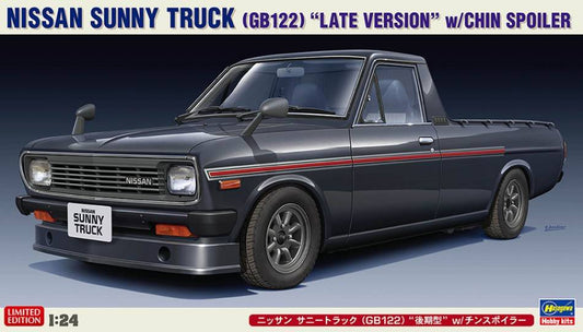 SCALE ASSEMBLING KIT COMPATIBLE WITH NISSAN SUNNY TRUCK (GB122) LATE W/CHIN SPOILER KIT 1:24 HASEGAWA HA20552