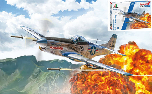 KIT DA MONTARE IN SCALA COMPATIBILE CON NORTH AMERICAN F-51D KOREAN WAR KIT 1:72 ITALERI IT1452