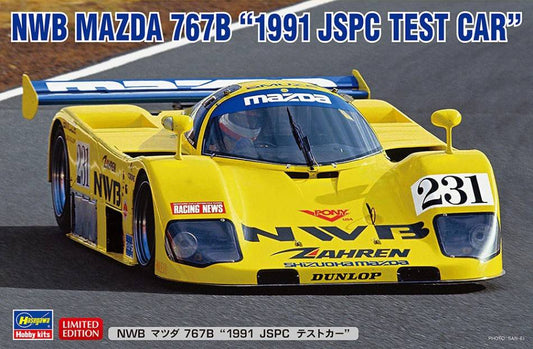 SCALE ASSEMBLING KIT COMPATIBLE WITH NWB MAZDA 767B 1991 JSPC TEST CAR KIT 1:24 HASEGAWA HA20632