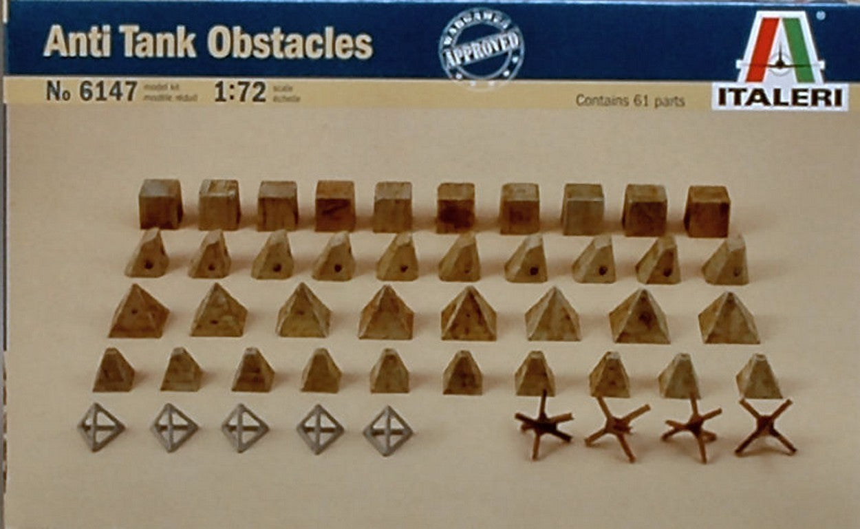 KIT TO BE ASSEMBLED IN SCALE COMPATIBLE WITH ANTI-TANK OBSTACLES KIT 1:72 ITALERI IT6147