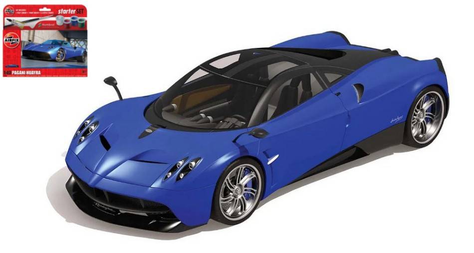 SCALE ASSEMBLY KIT COMPATIBLE WITH PAGANI HUAYRA SMALL STARTER SET KIT 1:43 AIRFIX A55008