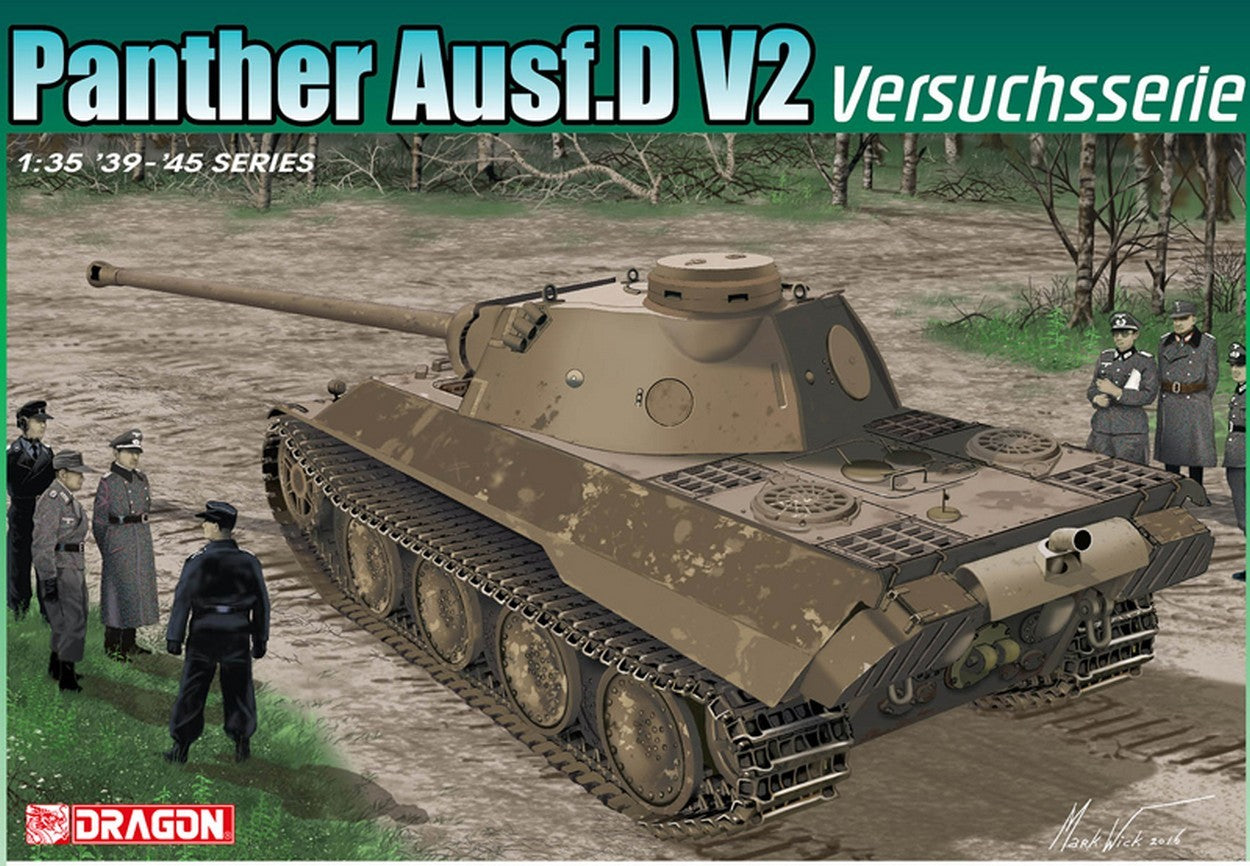 KIT DA MONTARE IN SCALA COMPATIBILE CON PANTHER AUSF D V2 VERSUCHSSERIE KIT 1:35 DRAGON D6830