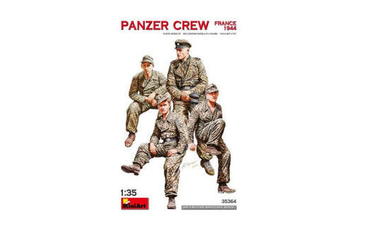 KIT DE MONTAGE À L'ÉCHELLE COMPATIBLE AVEC PANZER CREW FRANCE 1944 KIT 1:35 MINIART MIN35364