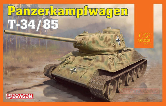 SCALE ASSEMBLY KIT COMPATIBLE WITH PANZERKAMPFWAGEN T-34/85 KIT 1:72 DRAGON D7564