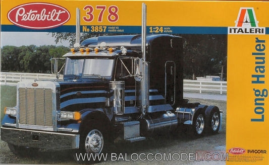 KIT DA MONTARE IN SCALA COMPATIBILE CON PETERBILT 378 LONG HAULER KIT 1:24 ITALERI IT3857