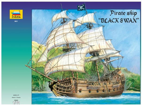 SCALE ASSEMBLY KIT COMPATIBLE WITH PIRATE SHIP BLACK SWAN KIT 1:72 ZVEZDA Z9031