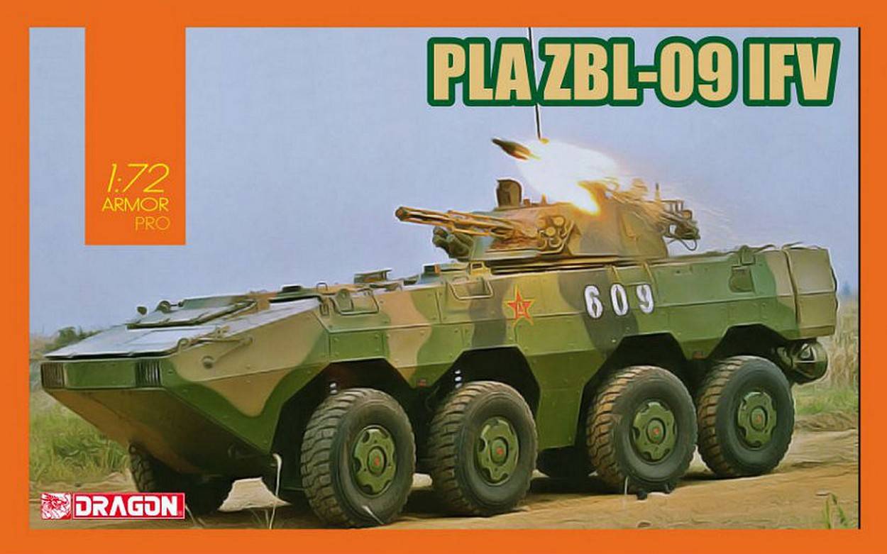 KIT DA MONTARE IN SCALA COMPATIBILE CON PLA ZBL-09 IFV KIT 1:72 DRAGON D7682