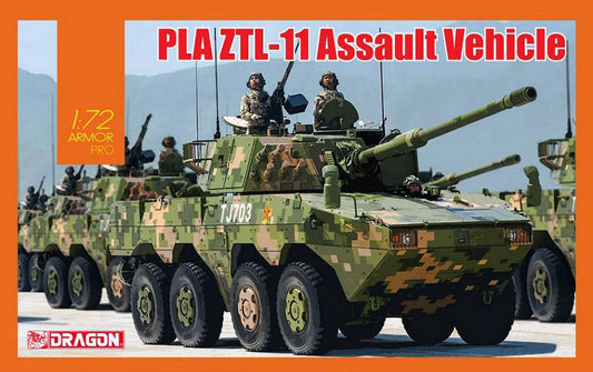 SCALE ASSEMBLY KIT COMPATIBLE WITH PLA ZTL-11 ASSAULT GUN KIT 1:72 DRAGON D7683