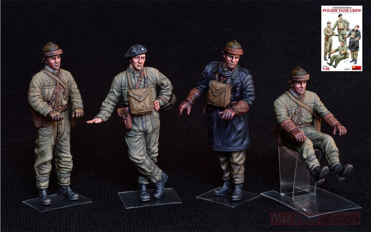 KIT DA MONTARE IN SCALA COMPATIBILE CON POLISH TANK CREW KIT 1:35 MINIART MIN35267