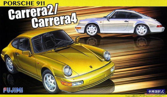 SCALE ASSEMBLY KIT COMPATIBLE WITH PORSCHE 911 CARRERA 2/CARRERA 4 YELLOW/WHITE KIT 1:24 FUJIMI FJ126722