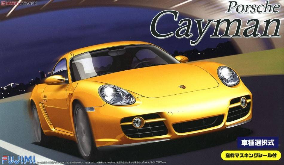 SCALE ASSEMBLY KIT COMPATIBLE WITH PORSCHE CAYMAN YELLOW KIT 1:24 FUJIMI FJ126227