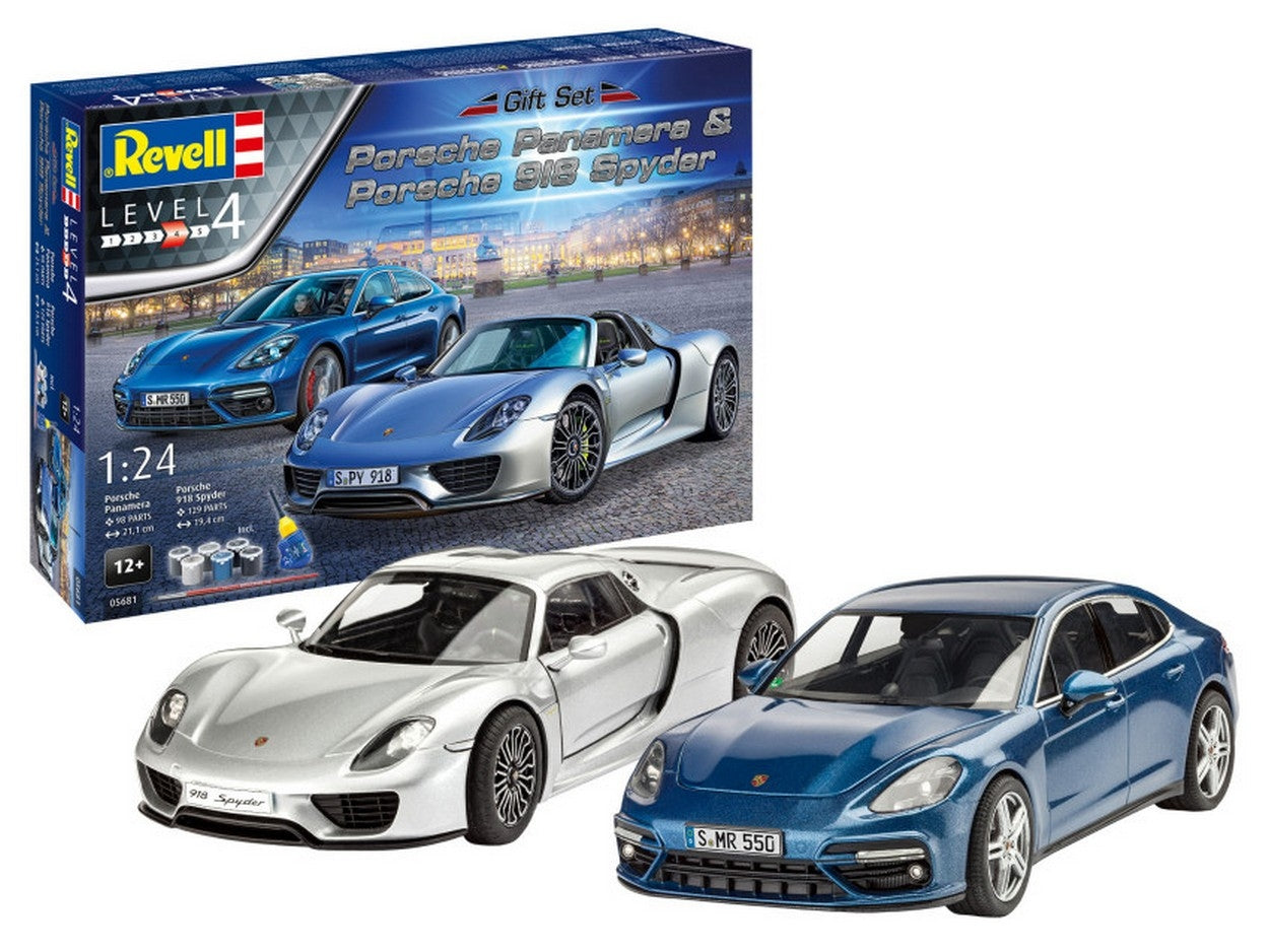 SCALE ASSEMBLY KIT COMPATIBLE WITH PORSCHE GIFT SET KIT 1:24 REVELL RV05681