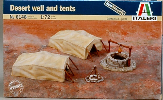 KIT TO ASSEMBLE IN SCALE COMPATIBLE WITH WELL AND DESERT TENT KIT 1:72 ITALERI IT6148