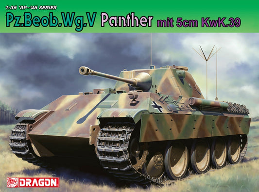 SCALE ASSEMBLY KIT COMPATIBLE WITH PZ.BEOP.WG.V.PANTHER MIT 5 cm KWK.39 KIT 1:35 DRAGON D6821