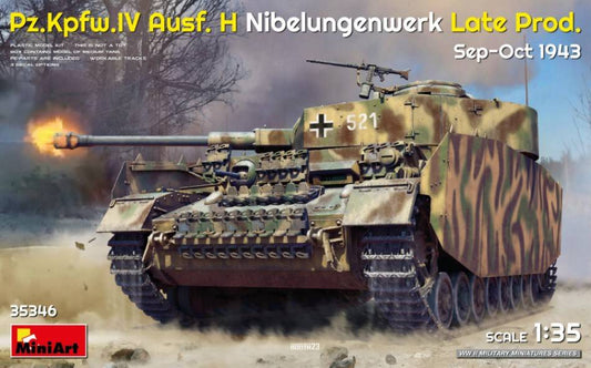 KIT TO BE MOUNTED IN SCALE COMPATIBLE WITH PZ.KPFW.IV AUSF. H.NIBELUNGENWERK LATE PROD. (SEP-OCT 1943) KIT 1:35 MINIART MIN35346