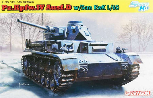 KIT TO BE ASSEMBLED IN SCALE COMPATIBLE WITH PZ.KPFW.IV AUSF.DW/5 cm KwK L/60 KIT 1:35 DRAGON D6736