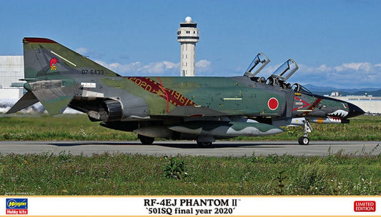 SCALE ASSEMBLY KIT COMPATIBLE WITH RF-4EJ PHANTTOM II 501SQ FINAL YEAR 2020 KIT 1:72 HASEGAWA HA02322