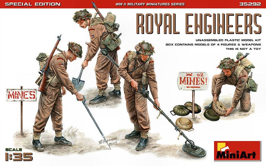 KIT D'ASSEMBLAGE À L'ÉCHELLE COMPATIBLE AVEC LE KIT ÉDITION SPÉCIALE ROYAL ENGINEERS 1:35 MINIART MIN35292