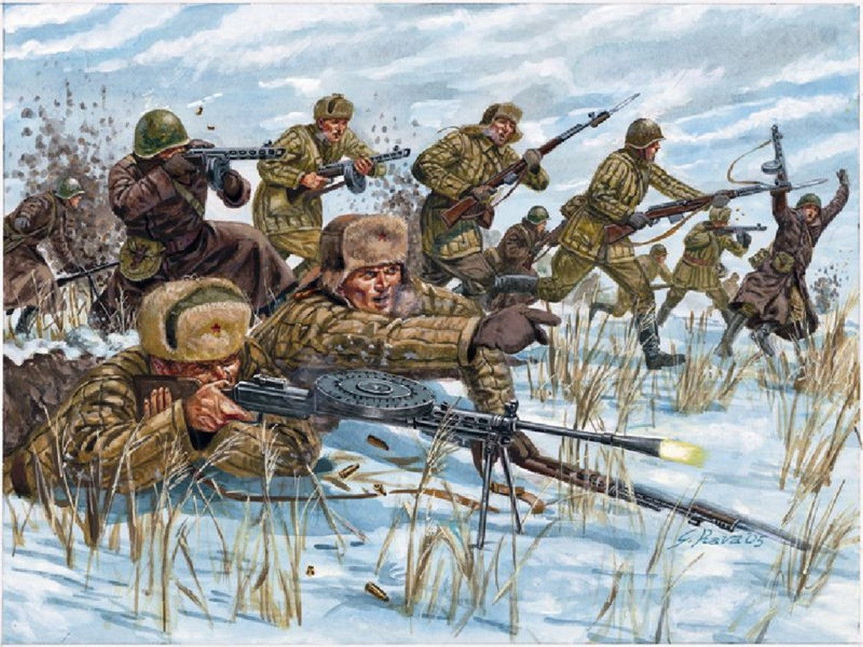 SCALE ASSEMBLY KIT COMPATIBLE WITH RUSSIAN INFANTRY WINTER UNIFORM KIT 1:72 ITALERI IT6069