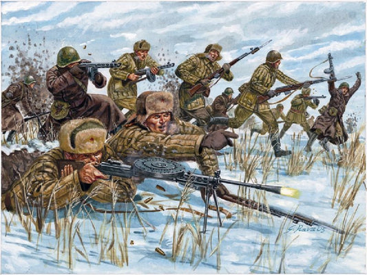 SCALE ASSEMBLY KIT COMPATIBLE WITH RUSSIAN INFANTRY WINTER UNIFORM KIT 1:72 ITALERI IT6069