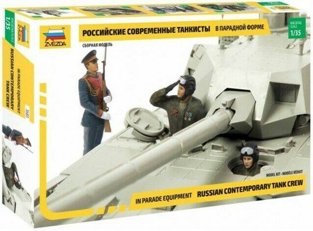 KIT D'ASSEMBLAGE À L'ÉCHELLE COMPATIBLE AVEC LE KIT DE VERSION RUSSIAN TANK CREW PARADE 1:35 ZVEZDA Z3685