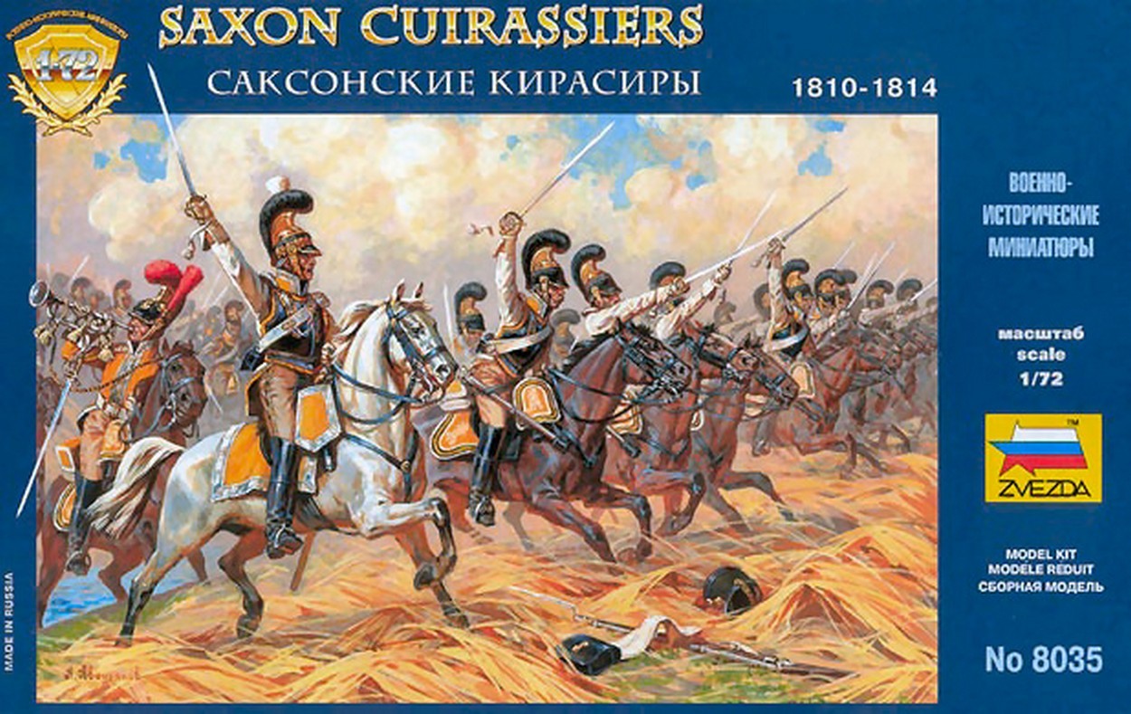 SCALE ASSEMBLY KIT COMPATIBLE WITH SAXON CUIRASSIERS 1810-1814 KIT 1:72 ZVEZDA Z8035