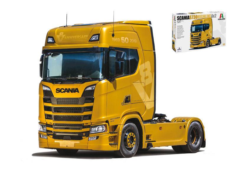 KIT DA MONTARE IN SCALA COMPATIBILE CON SCANIA S730 HIGHLINE 4x2 KIT 1:24 ITALERI IT3927